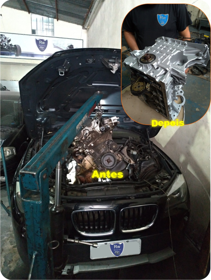 Retífica de Motor BMW X1 18i 2.0 16V SDrive Rw Motores